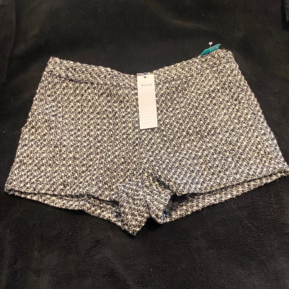 Elegant Tweed Women's High Waist Shorts